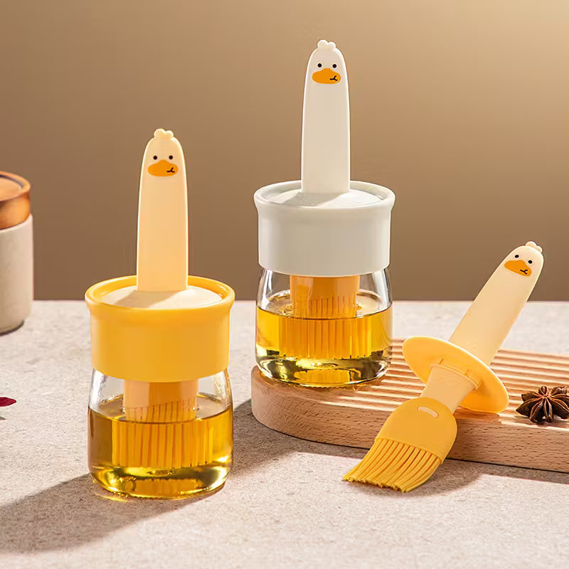 [2pcs Upgraded Oil Brush] 1pc/2pcs New Upgraded Oil Brush Bottle | Second Generation Lock Design Anti-Leak