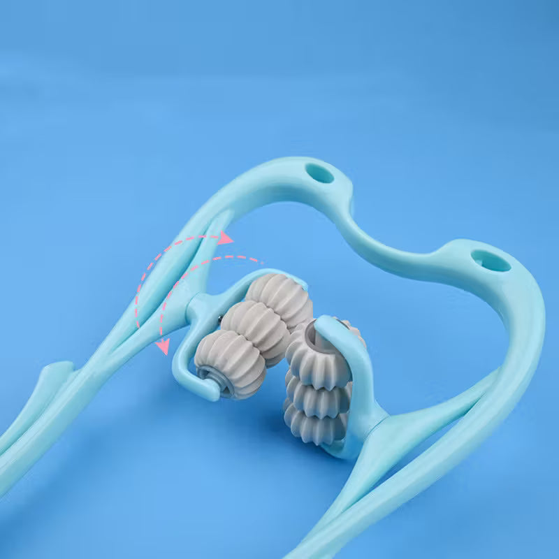 Neck Massager Six-Wheel Neck Massager Manual Multi-Function Kneading Household,