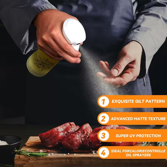 Premium Olive Oil Sprayer - Food-Grade Mister for Air Fryer, BBQ, Salads & Baking