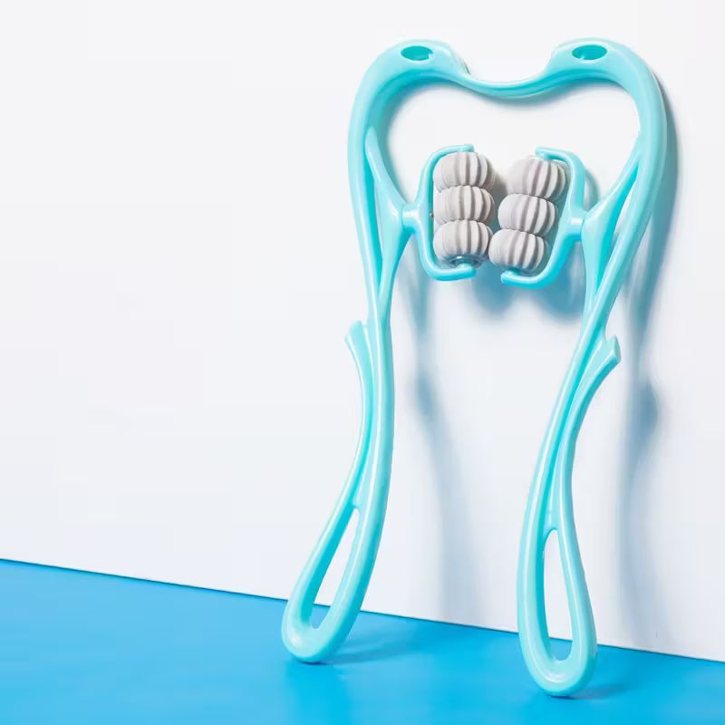 Neck Massager Six-Wheel Neck Massager Manual Multi-Function Kneading Household,